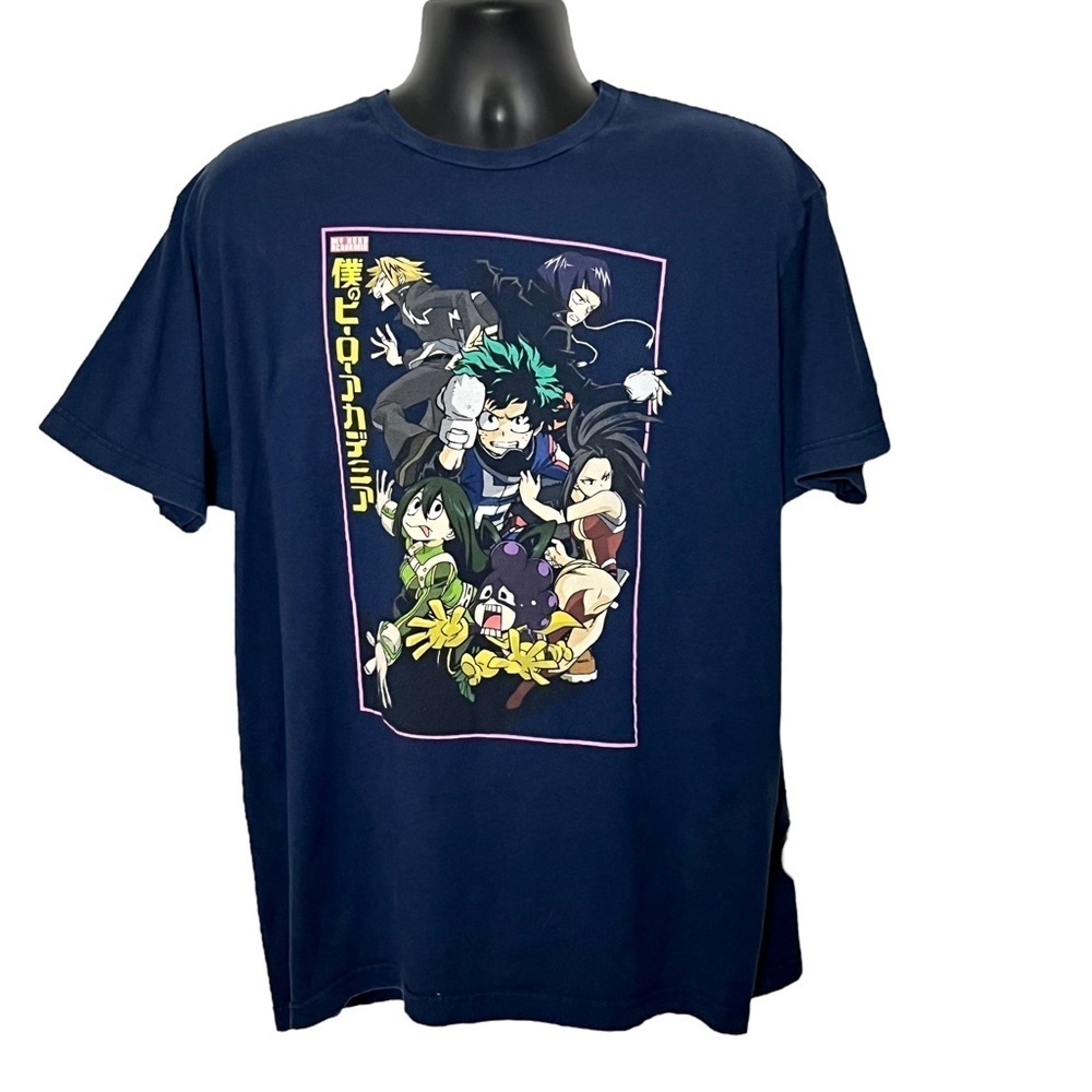 My Hero Academia Graphic T-Shirt by Funimation Size X Large Navy